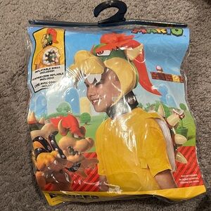 Super Mario Bowser Costume with Inflatable Shell